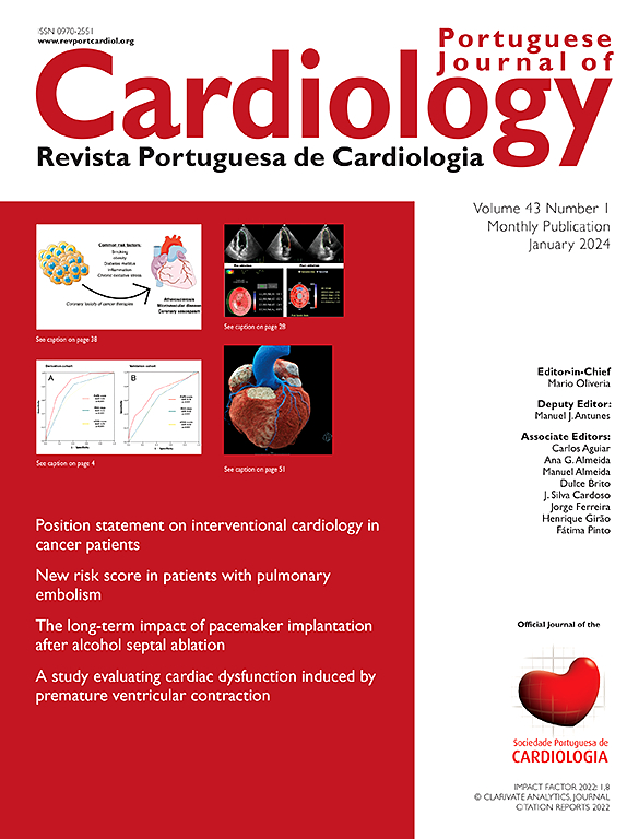 Go to journal home page - Revista Portuguesa de Cardiologia